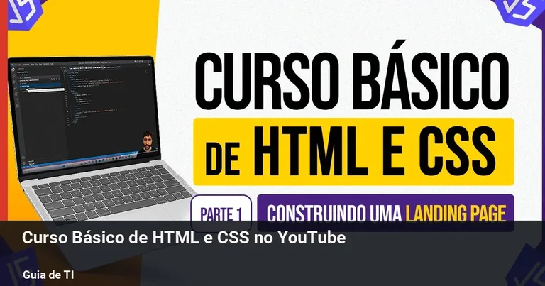 Curso Gratuito de HTML e CSS: Landing Page e Página do Google
