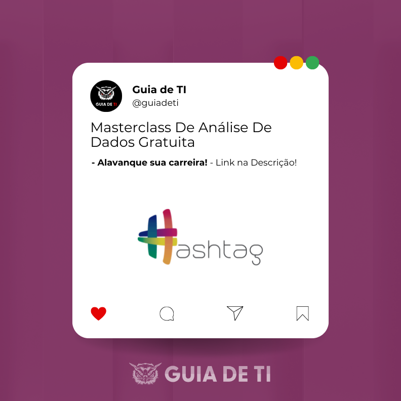 Masterclass de Análise de Dados Gratuita da Hashtag Treinamentos