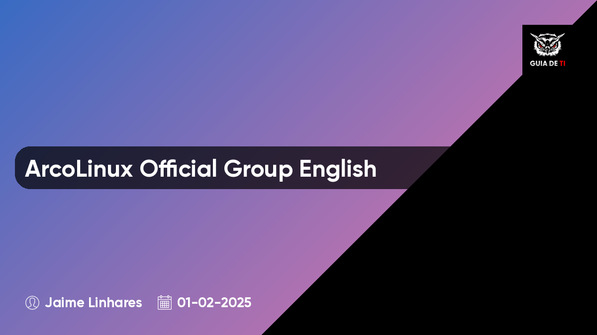 ArcoLinux Official Group English