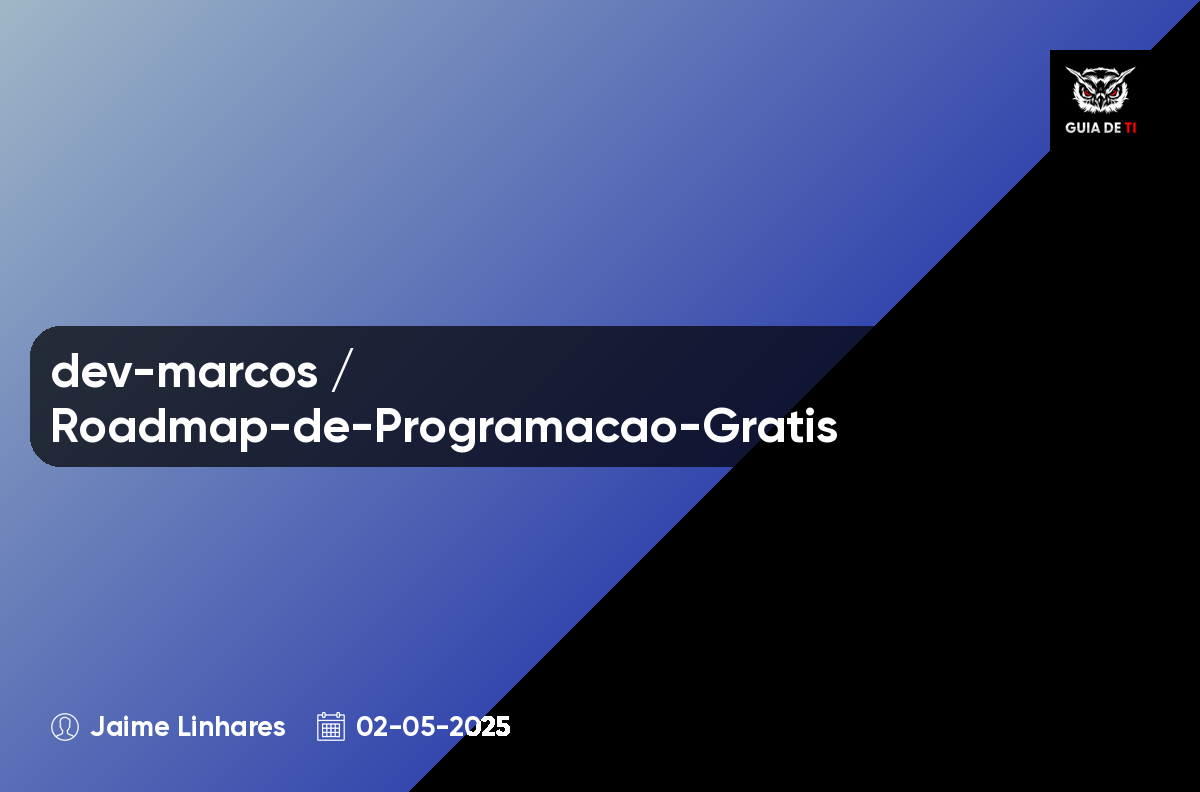 dev-marcos / Roadmap-de-Programacao-Gratis