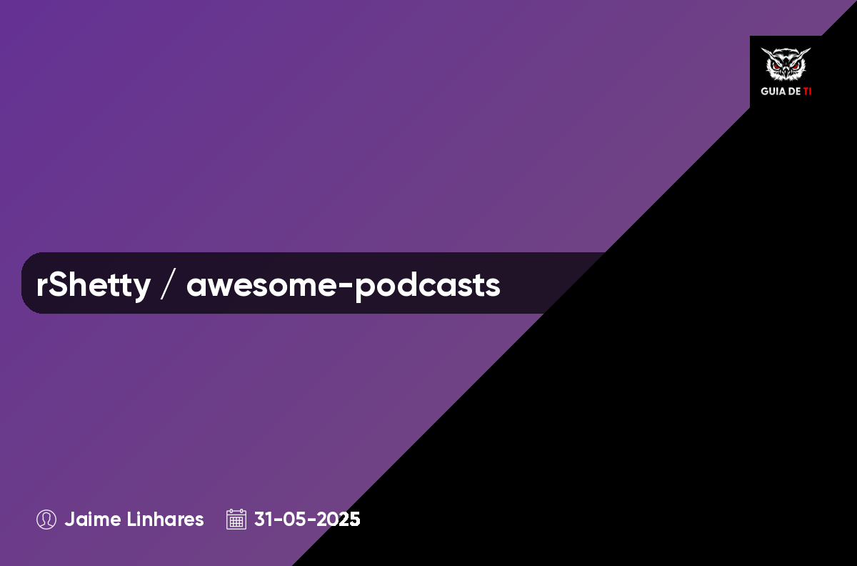 rShetty / awesome-podcasts