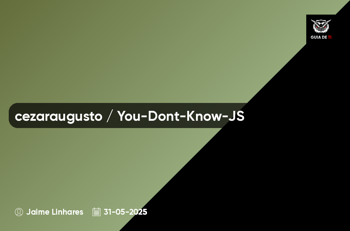 cezaraugusto / You-Dont-Know-JS