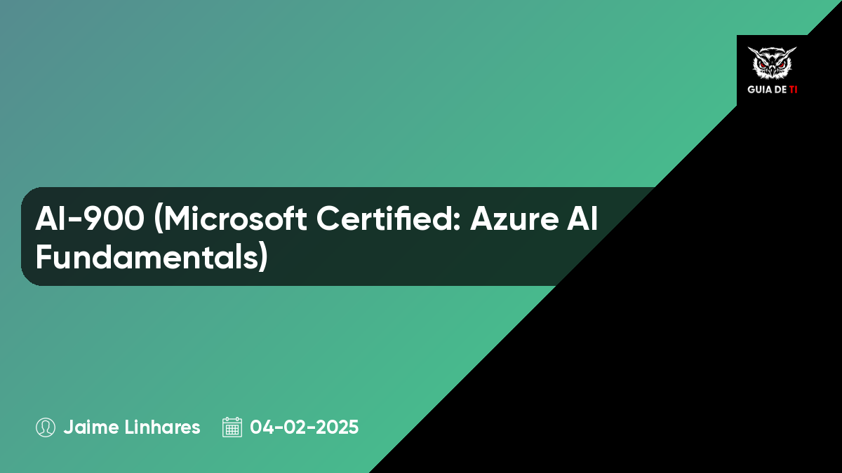 AI-900 (Microsoft Certified: Azure AI Fundamentals)