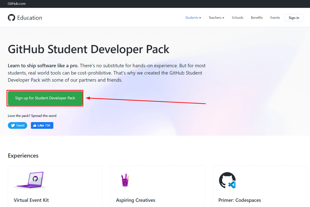 GitHub Student Developer