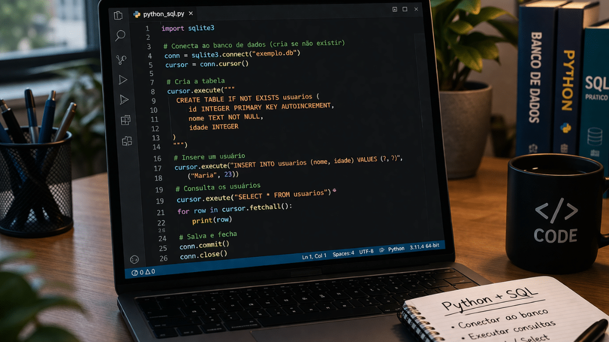 Curso de SQL e Python Gratuito.,