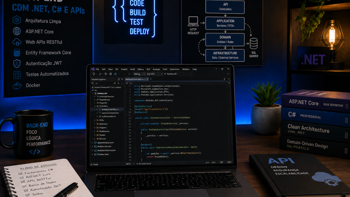 Bootcamp Desenvolvimento Back-end com .NET: Curso Gratuito de C# e APIs na Prática 9 Bootcamp Desenvolvimento Back-end com .NET