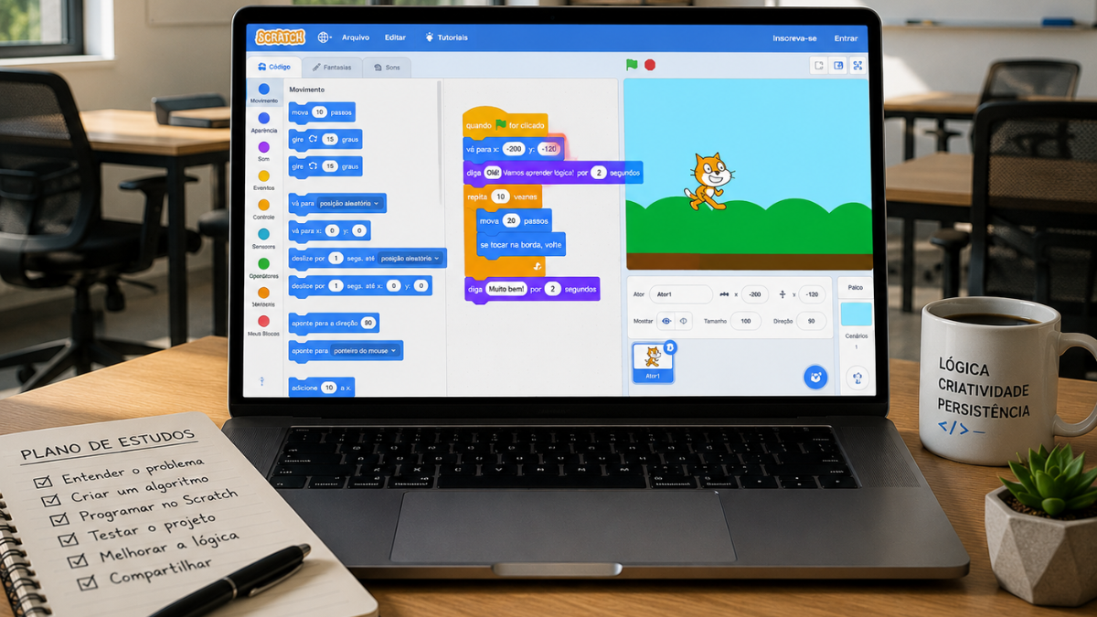 Curso Gratuito de Lógica de Programação com Scratch da Samsung Ocean 9 Curso Gratuito de Lógica de Programação com Scratch