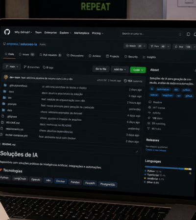 Curso Gratuito Soluções de IA no GitHub: Aprenda Copilot, Codespaces e GitHub Actions 10 Curso Gratuito de Soluções de IA no GitHub