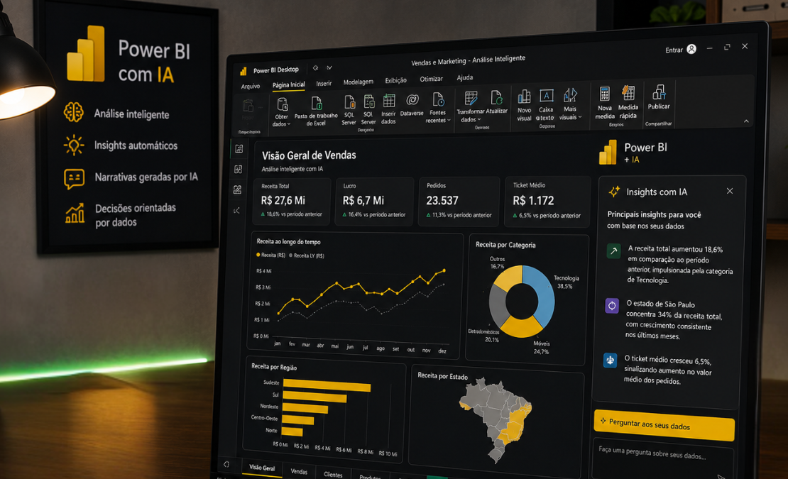 Power BI com IA