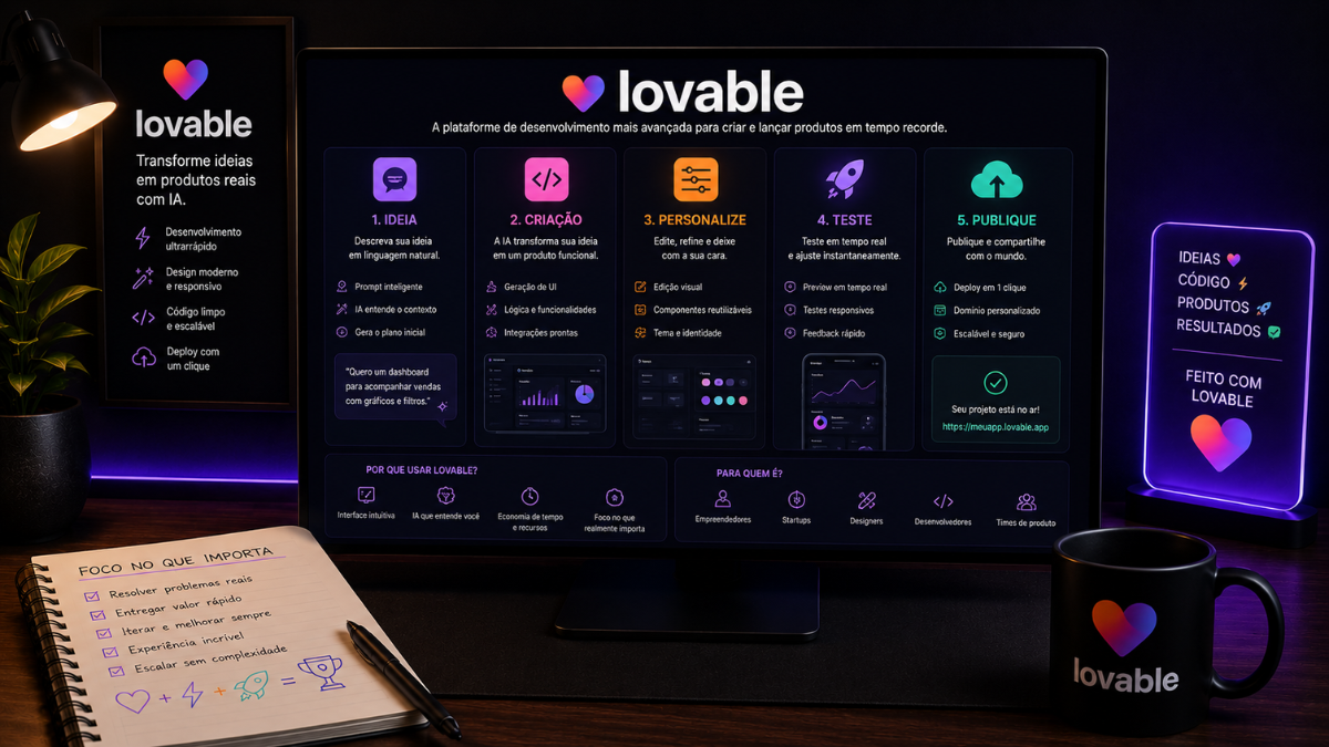 Curso Gratuito de Lovable: Aprenda IA, Supabase, Stripe e n8n para Criar Aplicações Sem Programar 9 Curso Gratuito de Lovable